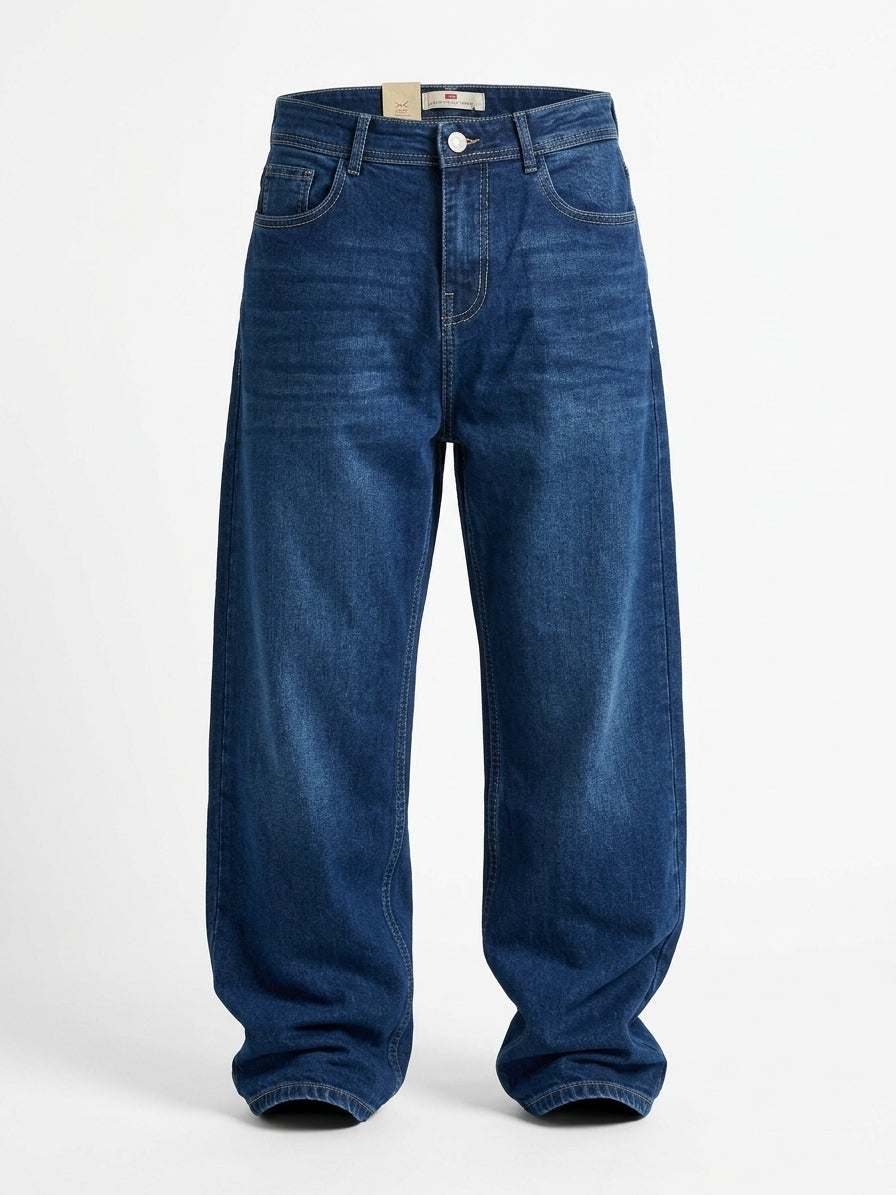 RELAXED STRAIGHT DENIM JEANS